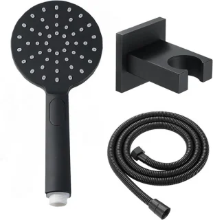 Handdouchekop set universeel zilver