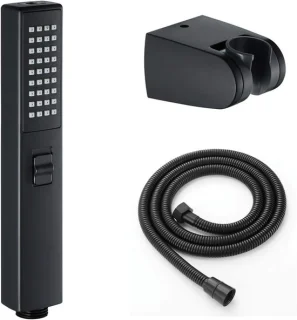 Handdouchekop set - zwart