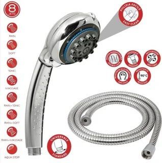 Handdoucheset met filter en slang 150 cm