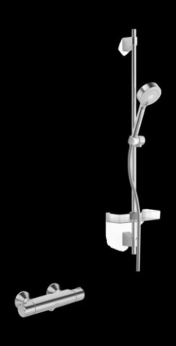 Hansa Hansamicra Hansabasicjet glijstangset 92cm chroom
