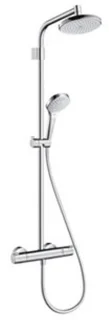 Hansgrohe Croma 220 Vario Top Doucheset Ecostat 1001 Thermostatisch Chroom