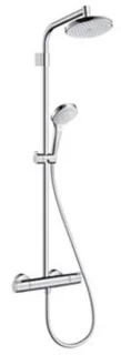 Hansgrohe Croma 220 Vario Top Doucheset Ecostat 1001 Thermostatisch Chroom