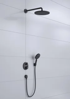 hansgrohe Croma 280 1jet inbouw doucheset mat zwart
