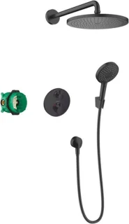 hansgrohe Croma 280 1jet inbouw doucheset mat zwart