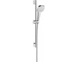 Hansgrohe Croma Select E doucheset wit/chroom