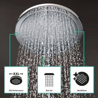 hansgrohe Croma Select S 280 Showerpipe Thermostaat Chroom