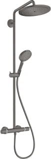 hansgrohe Croma Select S Showerpipe 280 1jet EcoSmart Brushed Black Chrome