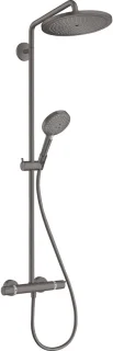 hansgrohe Croma Select S Showerpipe 280 1jet EcoSmart Brushed Black Chrome