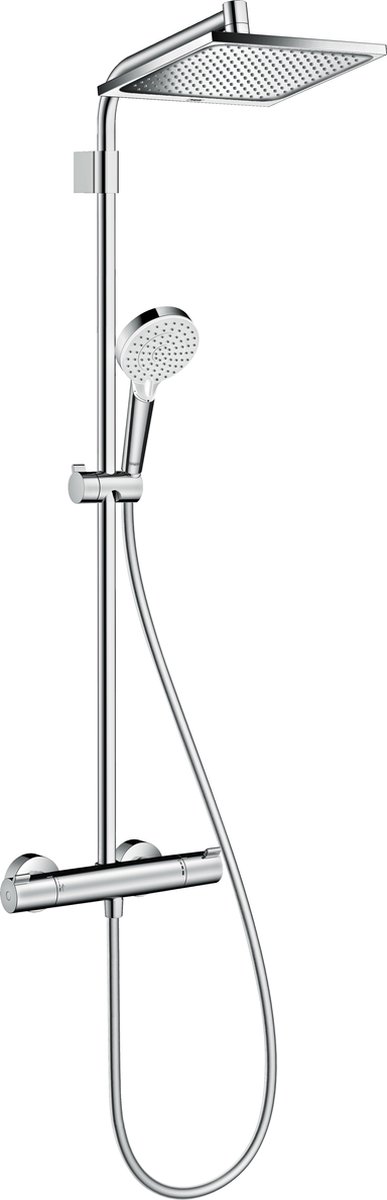 De hansgrohe Crometta E 240 Varia Showerpipe chroom in één oogopslag