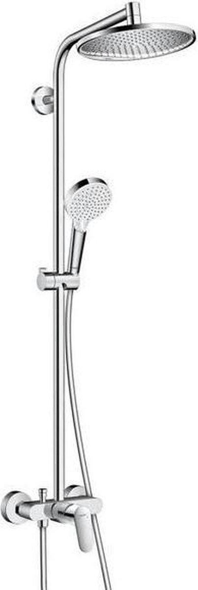 De Hansgrohe Crometta S 240 1jet Showerpipe Chroom in één oogopslag