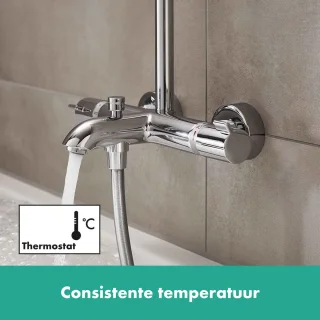 hansgrohe Crometta S 240 Showerpipe met badthermostaat chroom