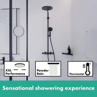 hansgrohe Crometta S 240 Showerpipe met thermostaat chroom