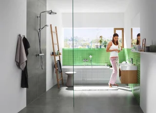 hansgrohe Crometta S 240 Showerpipe met thermostaat chroom