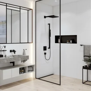 Hansgrohe Pulsify E Hoofddouche 26x26 cm Mat Zwart