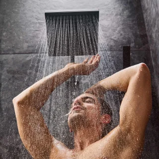 Hansgrohe Pulsify E Hoofddouche 26x26 cm Mat Zwart