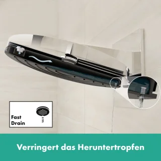 hansgrohe Pulsify S Showerpipe 260 1jet EcoSmart mat zwart