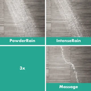 hansgrohe Pulsify S Showerpipe 260 1jet EcoSmart mat zwart