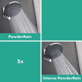 hansgrohe Pulsify S Showerpipe 2jet met ShowerTablet Select 400 chroom