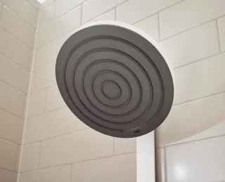 hansgrohe Pulsify S Showerpipe 2jet met ShowerTablet Select 400 mat wit