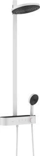 hansgrohe Pulsify S Showerpipe 2jet met ShowerTablet Select 400 mat wit