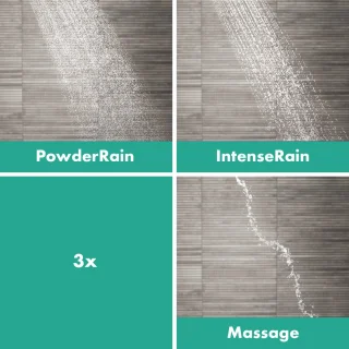 hansgrohe Pulsify S Showerpipe 2jet met ShowerTablet Select 400 mat wit