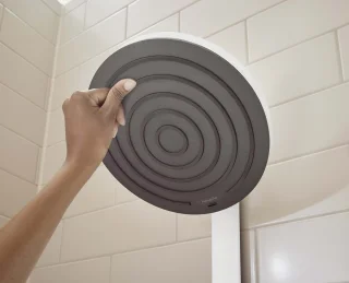 hansgrohe Pulsify S Showerpipe 2jet met ShowerTablet Select 400 mat wit