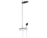 hansgrohe Pulsify S Showerpipe 2jet met ShowerTablet Select 400 mat wit