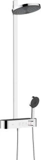 hansgrohe Pulsify S Showerpipe 2jet met ShowerTablet Select 400 mat zwart