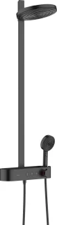 hansgrohe Pulsify S Showerpipe 2jet met ShowerTablet Select 400 mat zwart