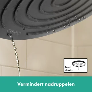 hansgrohe Pulsify S Showerpipe 2jet met ShowerTablet Select 400 mat zwart