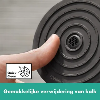 hansgrohe Pulsify S Showerpipe 2jet met ShowerTablet Select 400 mat zwart