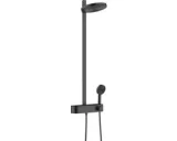 hansgrohe Pulsify S Showerpipe 2jet met ShowerTablet Select 400 mat zwart