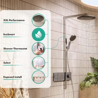 Hansgrohe Raindance Alive douchepijp 300 thermostaat chroom