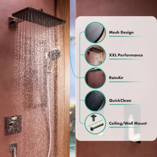 Hansgrohe Raindance Alive Q Hoofddouche matzwart