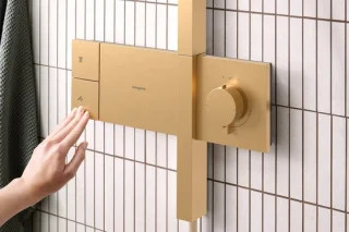 Hansgrohe Raindance Alive Q showerpipe geborsteld brons