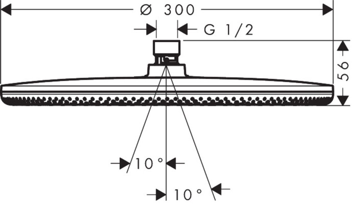 De Hansgrohe Raindance Alive S Hoofddouche 30 cm Chroom 24520000 in één oogopslag