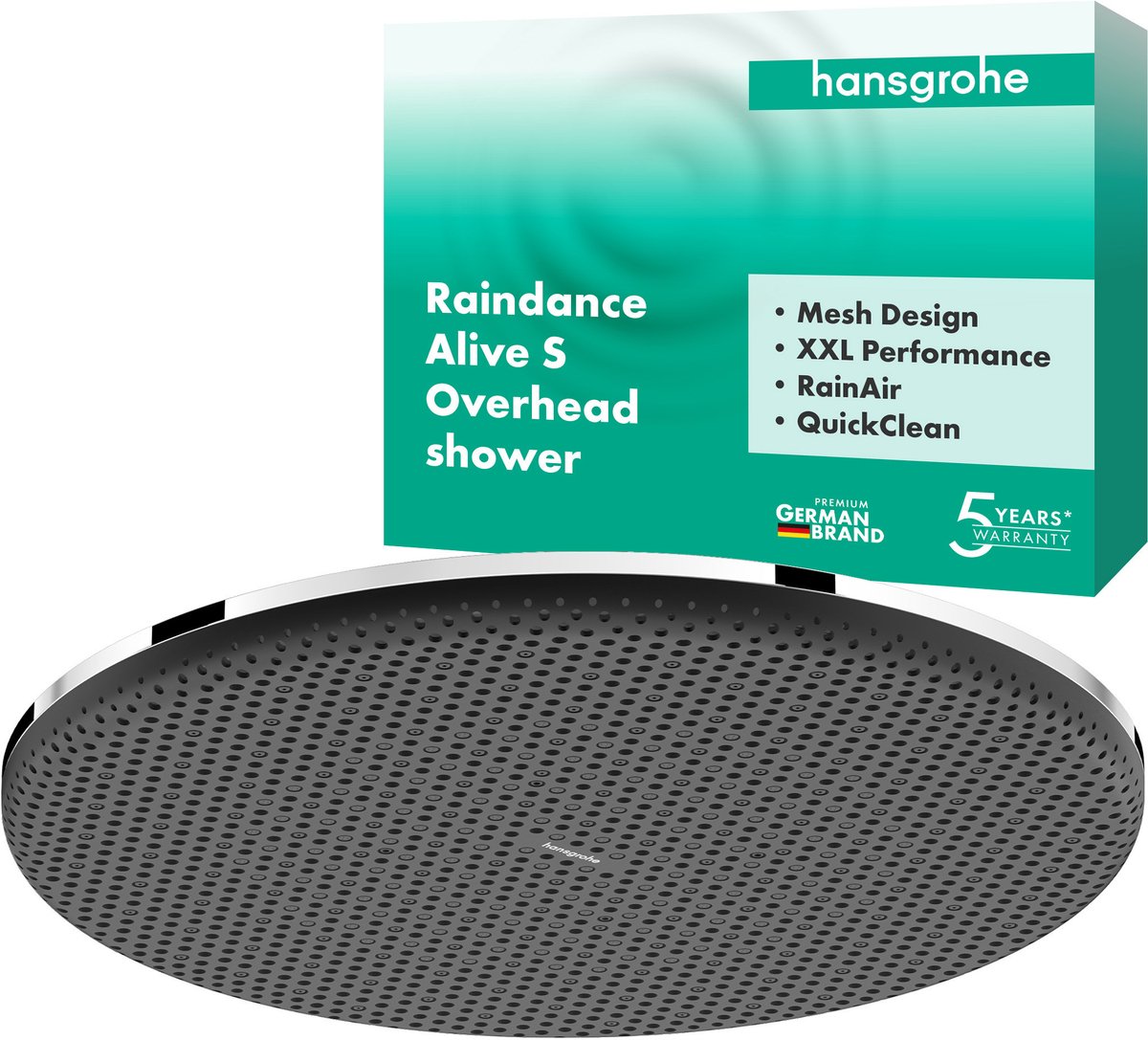 Wat vinden we goed aan de Hansgrohe Raindance Alive S Hoofddouche 30 cm Chroom 24520000