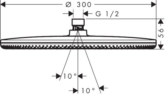 Hansgrohe Raindance Alive S Hoofddouche 30 cm Chroom 24520000 review