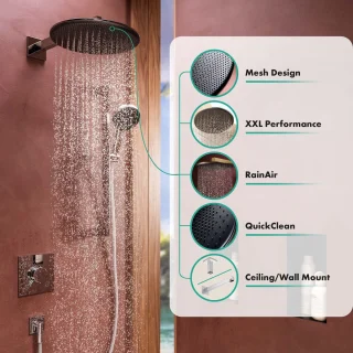 Hansgrohe Raindance Alive S Hoofddouche 30 cm Geborsteld Brons
