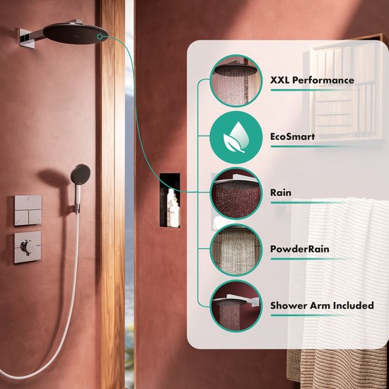 Hansgrohe Raindance Alive S Hoofddouche 30 cm mat wit 24541700