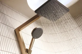 Hansgrohe Raindance alive showerpipe brushed bronze