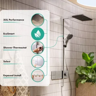 Hansgrohe Raindance alive showerpipe