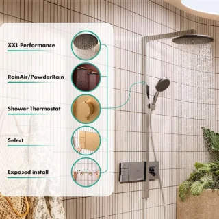 Hansgrohe Raindance alive showerpipe