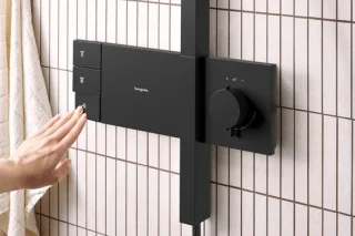 Hansgrohe Raindance alive showerpipe thermostaat mat zwart