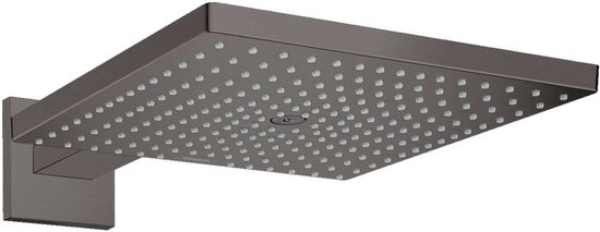 Hansgrohe Raindance E 30x30 cm Douchekop Geborsteld Zwart Chroom
