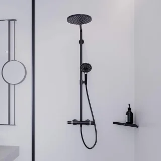 hansgrohe Raindance Select S 240 Showerpipe mat zwart