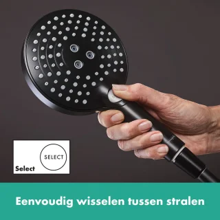 hansgrohe Raindance Select S 240 Showerpipe mat zwart
