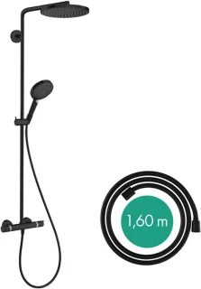 hansgrohe Raindance Select S 240 Showerpipe mat zwart