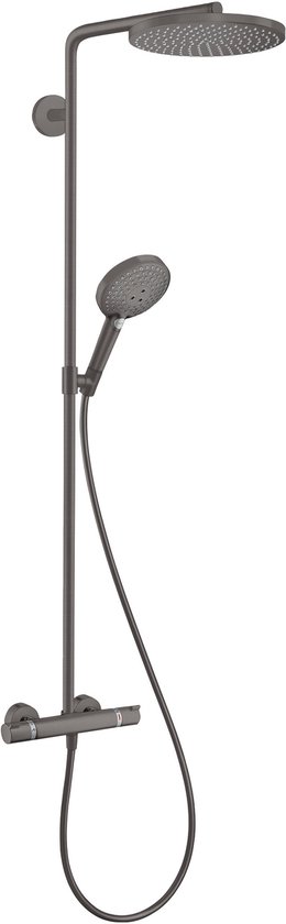 hansgrohe Raindance Select S Showerpipe 240 PowderRain Brushed Black Chrome
