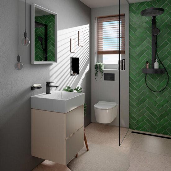 Hansgrohe Rainfinity 1jet showerpipe 250 met 3jet handdouche chroom